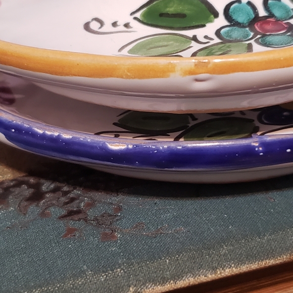 Chicken Egg Cup Saucers Vintage Giraffa Cali 1992 - Picture 8 of 10